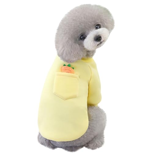 Warmer dicker Haustierpullover – Winterkleidung für kleine bis mittelgroße Tiere mit waschbarer Welpen-Karotten-Dekoration Warmer dicker Haustierpullover – Winterkleidung für kleine bis mittelgroße Tiere mit waschbarer Welpen-Karotten-Dekoration von OLACD