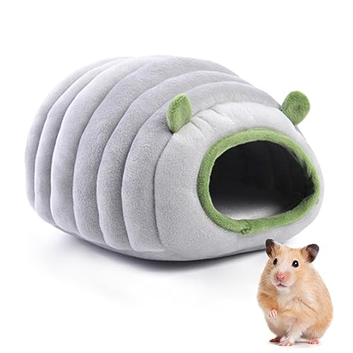 Warmes, gemütliches Versteck für kleine Haustiere: Hamster-Winterbett, halbgeschlossene Höhle für Ratten, vielseitiges Kleintierhaus von OLACD