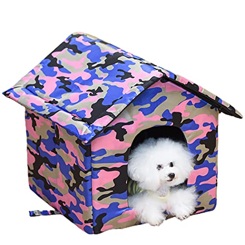 Warmes, wasserdichtes Haus für Hunde: Katzenbett für draußen, thermisches Welpenschlafbett, großes abnehmbares Kätzchen-Versteck von OLACD
