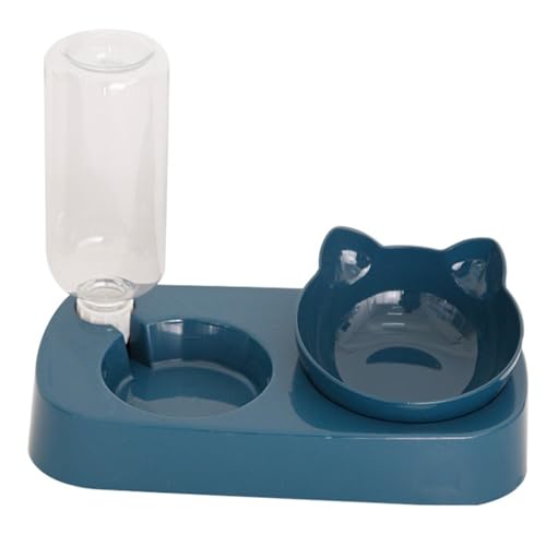Wassernapf für Kätzchen, erhöht, mit Ständer, rutschfeste, geneigte Flasche zum Füttern, Trinken, Haustier, Kunststoff, wiederverwendbar Wassernapf für Kätzchen, erhöht, mit Ständer, rutschfeste, geneigte Flasche zum Füttern, Trinken, Haustier, Kunststoff, wiederverwendbar von OLACD