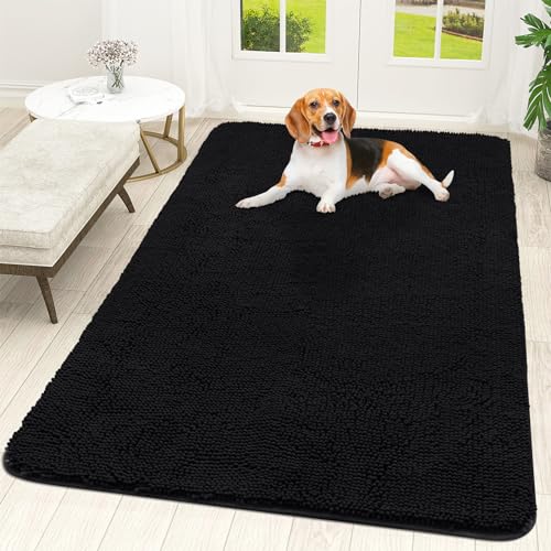 OLANLY Hunde-Fußmatte für schlammige Pfoten, 70 x 46 cm, absorbiert Feuchtigkeit und Schmutz, saugfähige, rutschfeste, waschbare Fußmatte, schnell trocknende Chenille-Schlammmatte für Hunde, OLANLY Hunde-Fußmatte für schlammige Pfoten, 70 x 46 cm, absorbiert Feuchtigkeit und Schmutz, saugfähige, rutschfeste, waschbare Fußmatte, schnell trocknende Chenille-Schlammmatte für Hunde, von OLANLY