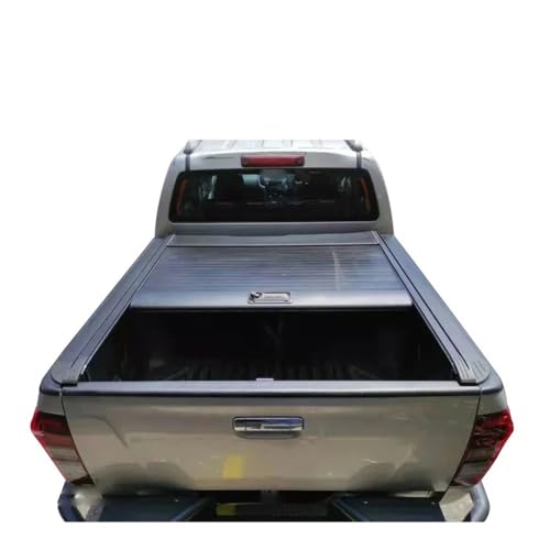 OLCYBDFC 4x4 5Ft 6Ft Pickup Hard Rollo Deckel Shutter Einziehbare Ladeflächenabdeckung Kompatibel mit Chevy Silverado Kompatibel mit GMC Sierra 1500 2500 3500 HD(Manual Lock) von OLCYBDFC