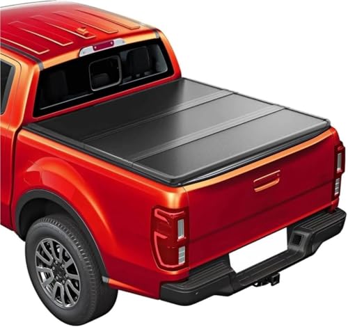 OLCYBDFC 6 Fuß (73 Zoll) Lange Ladefläche aus Frp-Hartschaum, dreifach faltbar, kompatibel mit Ford Ranger 2019 2020 2021 2022 2023, Truck Cargo Hardtop, 3-Fach faltbar von OLCYBDFC