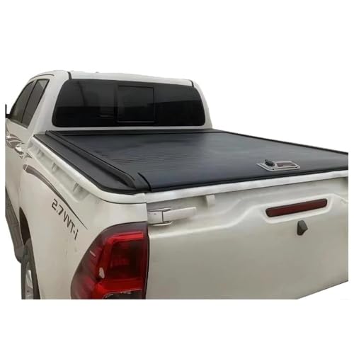 OLCYBDFC Aluminium-Hart-Abdeckung for einziehbare Ladeflächen, kompatibel mit Toyota Hilux Revo Rocoo, kompatibel mit Vigo Tundra Tacoma V6 V8 4WD(Manual Lock) von OLCYBDFC