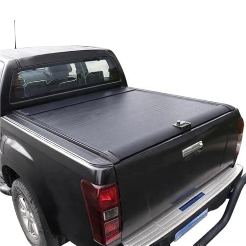 OLCYBDFC Aluminium Pickup LKW Bett Abdeckung Tonneau Abdeckung Kompatibel for Gmc Sierra Canyon 2018 5,8 Bett LKW Zubehör(Electric Lock) von OLCYBDFC