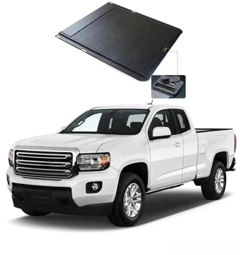OLCYBDFC Aluminium Pickup LKW Bett Abdeckung Tonneau Abdeckung Kompatibel for Gmc Sierra Canyon 2018 5,8 Bett LKW Zubehör(Manual Lock) von OLCYBDFC