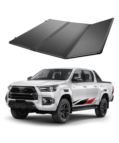 OLCYBDFC Aluminiumlegierung Harte Klapp-Ladeflächenabdeckung Kit Harte dreifach gefaltete Ladeflächenabdeckung Kompatibel mit Toyota Hilux Adventure OLCYBDFC Aluminiumlegierung Harte Klapp-Ladeflächenabdeckung Kit Harte dreifach gefaltete Ladeflächenabdeckung Kompatibel mit Toyota Hilux Adventure von OLCYBDFC