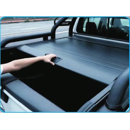 OLCYBDFC Benutzerdefinierte manuelle einziehbare Aluminium-Roll-Up-Fassabdeckung for den Kofferraum, kompatibel mit Pickup Truck(Electric Lock) von OLCYBDFC