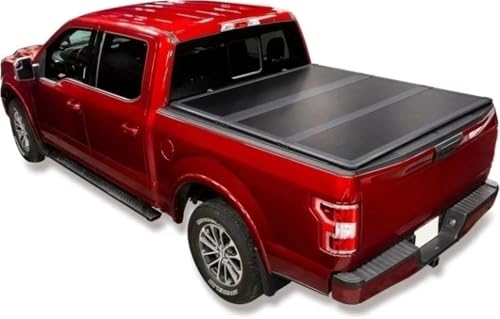 OLCYBDFC Folditup | Kompatibel mit Ford Super Duty mit 2,1 m Ladefläche (1999–2016) | Flaches, einfach anzubringendes und abzunehmendes, hartes, dreifach faltbares Ladeflächencover von OLCYBDFC