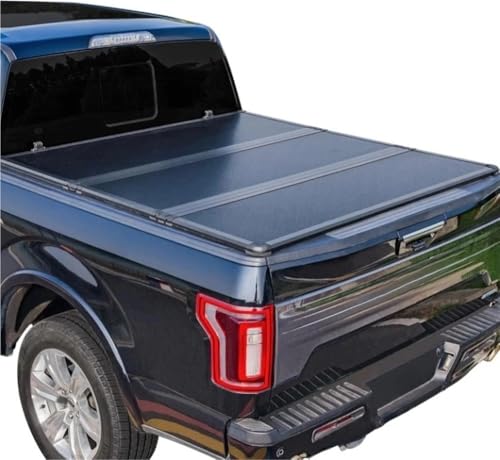 OLCYBDFC Harte, Faltbare Ladeflächenabdeckung, kompatibel mit Ford F150 F-150 2004 2005 2006 2007 2008 2009 2010 2011 2012 2013 2014, 6,5 Fuß Standardbox, dreifach gefaltet(Hinged) von OLCYBDFC