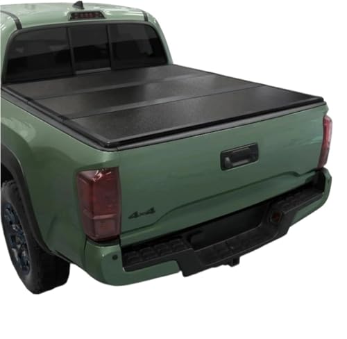OLCYBDFC Harte, Faltbare Ladeflächenabdeckung | Htf021 | Passend for Toyota Tacoma 2016 2017 2018 2019 2020 2021 2022 2023 2024 2025 mit Original-Schienensystem, 5' 1"" Bett (60,5"") von OLCYBDFC
