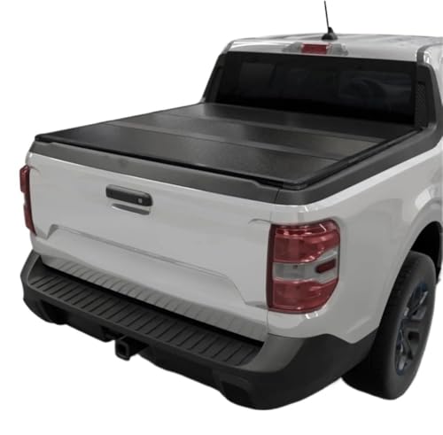 OLCYBDFC Harte, Faltbare Ladeflächenabdeckung | Htf037 | Passend for Ford Maverick 2022 2023 2024 2025, 4' 6"" Bett (54,4"") von OLCYBDFC