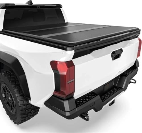 OLCYBDFC Harte, dreifach faltbare Ladeflächenabdeckung aus FRP, kompatibel mit Toyota Tacoma 2016 2017 2018 2019 2020 2021 2022 2023 2024 2025 (außer Trail Edition), 6 Fuß Bett mit Tacoma-Bett(Hard Tr von OLCYBDFC