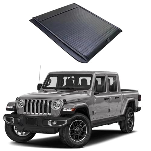 OLCYBDFC Harte, einziehbare Ladeflächenabdeckung for LKW-Pickups, manuelle Tonneau-Abdeckung, kompatibel mit Peugeot Landtrek Bakkie 2024(Electric Lock) von OLCYBDFC
