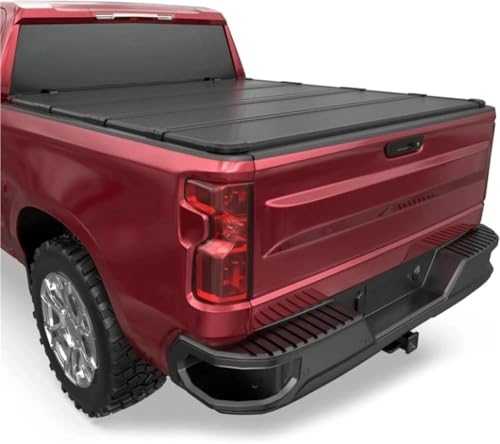 OLCYBDFC Harte vierfach Faltbare Ladeflächenabdeckung aus Aluminium for LKWs, kompatibel mit Chevy Silverado 2007 2008 2009 2010 2011 2012 2013/GMC Sierra 1500 Fleetside, 4-Fach, 1,77 m OLCYBDFC Harte vierfach Faltbare Ladeflächenabdeckung aus Aluminium for LKWs, kompatibel mit Chevy Silverado 2007 2008 2009 2010 2011 2012 2013/GMC Sierra 1500 Fleetside, 4-Fach, 1,77 m von OLCYBDFC