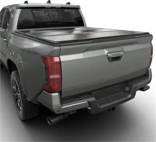 OLCYBDFC Hartschalen-Ladeflächenabdeckung, faltbar, kompatibel mit Toyota Tacoma 2016 2017 2018 2019 2020 2021 2022 2023 2024 2025 mit OE-Schienensystem, 1,52 m (5' 1") Ladefläche (60,5") – TULH021 von OLCYBDFC