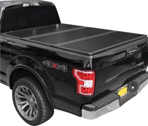 OLCYBDFC Hartschalen-Ladeflächenabdeckung, faltbar, passend for Ford F150 (Baujahr 2015–2025), 167,6 cm (5 Fuß 5 Zoll), TULH016 von OLCYBDFC