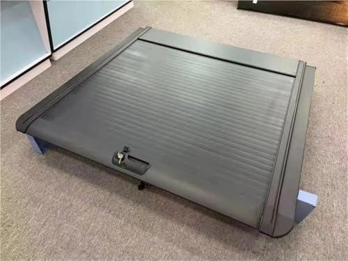 OLCYBDFC Neue einziehbare, Harte, dreifach Faltbare Ladeflächenabdeckung for Schutz vor Staub und Wasser, Pickup-Truck-Zubehör, kompatibel mit Mitsubishi Triton Strada 2014–2019(Manual Lock) von OLCYBDFC