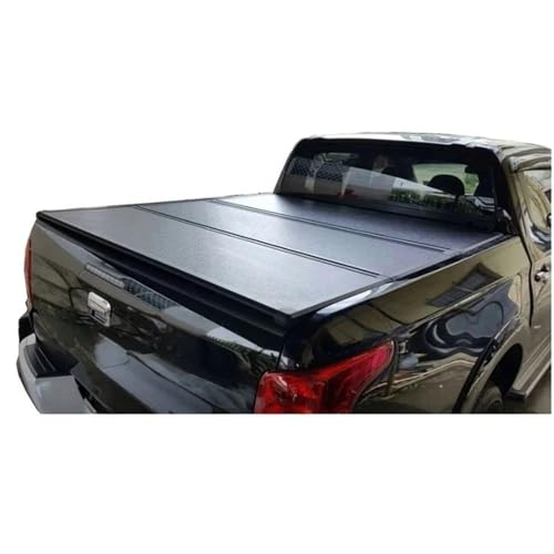 OLCYBDFC Pick-Up-Teile L200 Zubehör Faltbare Tonneau-Abdeckung LKW-Karosserieabdeckung Harte dreifach gefaltete Kompatibel for Triton(Manual Lock) von OLCYBDFC