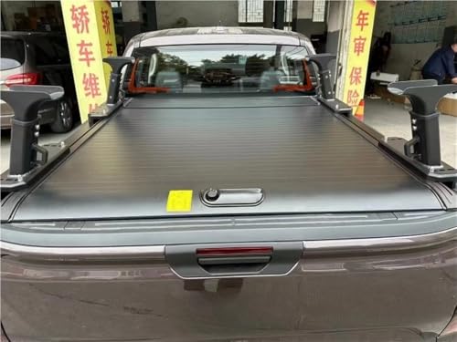 OLCYBDFC Pickup Truck Aluminium Elektrische Rolldeckel Tonneau Cover Kompatibel for Ford Ranger Wildtrak XL Xls XLT Zubehör Harte Fassabdeckung(Manual Lock) von OLCYBDFC