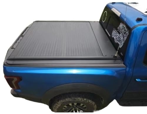 OLCYBDFC Pickup Truck Bed Manual Box Retractable Tonneau Cover Kompatibel for Toyota Hilux/Revo 2015+ (Sr5 J Deck mit Frontzaun) K46A von OLCYBDFC