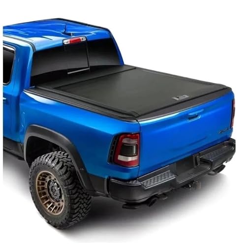 OLCYBDFC Pickup Truck Tonneau Cover Kompatibel for Dodge Ram 1500 TRX Aluminium Tonneau Cover Harte Folding Shutter Tonneau(Electric Lock) von OLCYBDFC