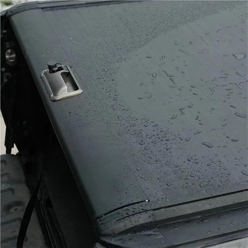 OLCYBDFC Pickup Truck Tonneau Cover Kompatibel for Dodge Ram 1500 TRX Aluminium Tonneau Cover Harte Folding Shutter Tonneau(Manual Lock) von OLCYBDFC