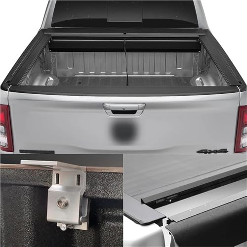 OLCYBDFC Pickup Truck Zubehör Aluminium Elektrische Rolldeckel Shutter Kofferraum Bett Abdeckung Tonneau Abdeckung Kompatibel for Hilux 4x4 von OLCYBDFC