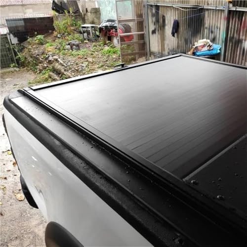 OLCYBDFC Pickup Verhindern Sie Staub und Wasser Manuelle Ladeflächenabdeckung Rolldeckel Einziehbare Hartabdeckung Kompatibel mit Chevrolet Colorado Schwarz(Manual Lock) von OLCYBDFC
