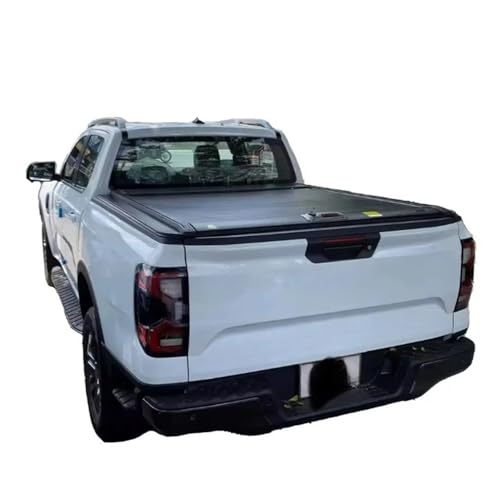 OLCYBDFC Verhindern Sie Staub und Wasser. Harte Aluminium-Ladeflächenabdeckung for Pickup-Trucks, manueller Rolldeckel, kompatibel mit Mitsubishi Triton(Electric Lock) von OLCYBDFC