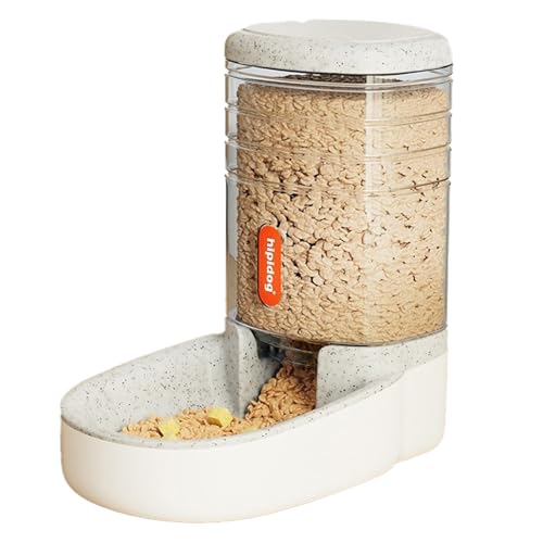 Automatischer Futterspender für Haustiere, automatischer Futterspender, Nass- und Trockentrennung, geeignet für Kätzchen und Welpen, 3,8 l, Grau von OLEOJH