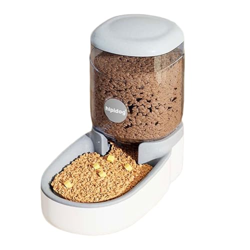 Automatischer Futterspender für Haustiere, automatischer Futterspender, Nass- und Trockentrennung, geeignet für Kätzchen und Welpen, 4 l, Grau von OLEOJH