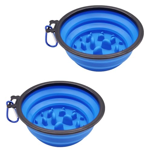 Faltbarer Wassernapf für Hunde, tragbarer Futternapf für Spaziergänge und Camping, Reise-Wasserflasche für Hunde, Blau, 350 ml Faltbarer Wassernapf für Hunde, tragbarer Futternapf für Spaziergänge und Camping, Reise-Wasserflasche für Hunde, Blau, 350 ml von OLEOJH