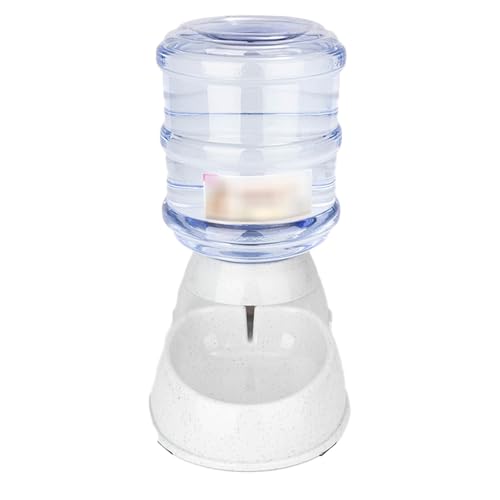 Haustier Wasserspender, 3.8L Automatischer Wasserspender für Katzen und Hunde, Reisebedarf für Katzen und Hunde, für kleine, mittlere, große Haustiere-Grau von OLEOJH