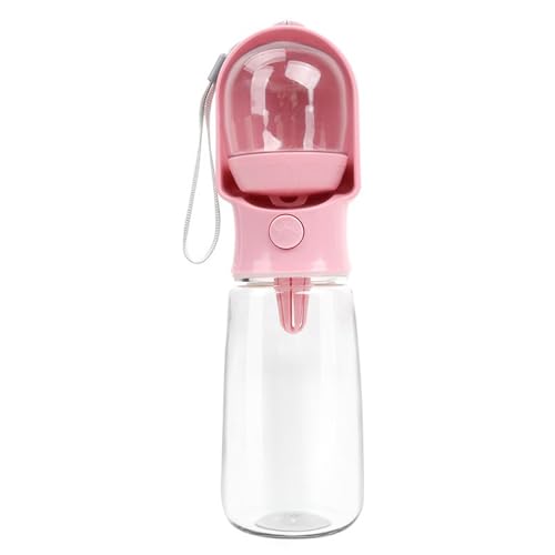 Hunde-Wasserflasche, tragbar für Haustierreisen, Wasserspender für kleine Hunde, Spaziergänge im Freien, für Katzen und Hunde, Rosa, Größe L Hunde-Wasserflasche, tragbar für Haustierreisen, Wasserspender für kleine Hunde, Spaziergänge im Freien, für Katzen und Hunde, Rosa, Größe L von OLEOJH