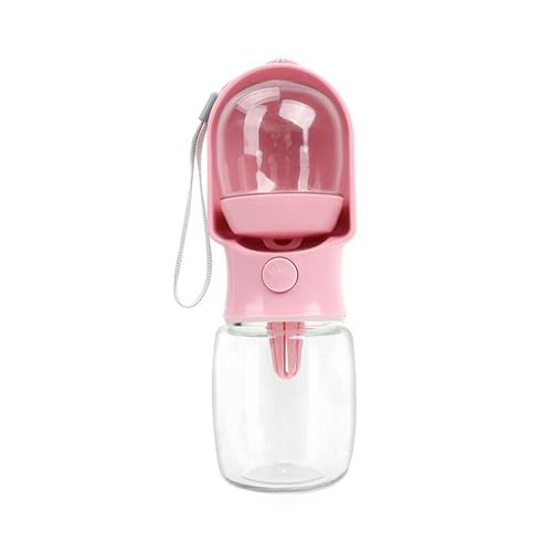 Hunde-Wasserflasche, tragbar für Haustierreisen, Wasserspender für kleine Hunde, Spaziergänge im Freien, für Katzen und Hunde, Rosa, Größe S Hunde-Wasserflasche, tragbar für Haustierreisen, Wasserspender für kleine Hunde, Spaziergänge im Freien, für Katzen und Hunde, Rosa, Größe S von OLEOJH