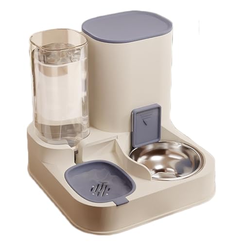 Katzenfutter- und Wassernapf Set, Automatisches Füttern Integriertes Set, Abnehmbarer Hundenapf mit Wasserspender, Geeignet für Katzen und Hunde-Blau|Edelstahlnapf Katzenfutter- und Wassernapf Set, Automatisches Füttern Integriertes Set, Abnehmbarer Hundenapf mit Wasserspender, Geeignet für Katzen und Hunde-Blau|Edelstahlnapf von OLEOJH