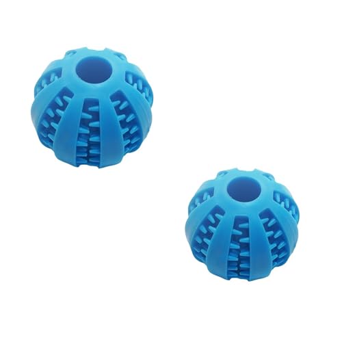 OLEOJH 2 Stück Hund Leckerbissen Spielzeug Ball, Snack Distribution Ball, Zähne Reinigung Spielzeug, interaktives Hundespielzeug, geeignet für kleine Hunde - blau|||| 5 cm OLEOJH 2 Stück Hund Leckerbissen Spielzeug Ball, Snack Distribution Ball, Zähne Reinigung Spielzeug, interaktives Hundespielzeug, geeignet für kleine Hunde - blau|||| 5 cm von OLEOJH