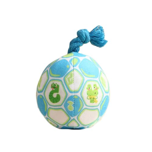 OLEOJH Interaktiver Hundespielzeugball, langlebiges Plüschtier, saubere Zähne, Kau-Haustier-Trainingsball, kann Geräusche machen, geeignet für kleine und mittelgroße Hunde, 10 cm, Blau OLEOJH Interaktiver Hundespielzeugball, langlebiges Plüschtier, saubere Zähne, Kau-Haustier-Trainingsball, kann Geräusche machen, geeignet für kleine und mittelgroße Hunde, 10 cm, Blau von OLEOJH