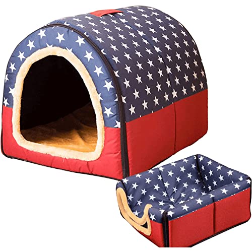 Flauschige Verdicktes geschlossenes Katzenbett Premium Cave Pet Bed für Katzen und kleine Hunde Beruhigendes und gemütliches Schlafkissen Verbessert den Schlaf Waschbar von OLOTU