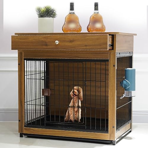 OLSDXAWQ, Robuster Hundekäfig, Abnehmbarer Mehrzweck-Tablett-Beistelltisch, Hundehaus-Möbel, Hundehaus-Dekoration, Haustierhaus-Beistelltisch(64cm) von OLSDXAWQ