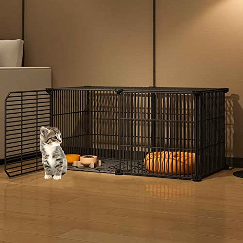 OLSKFUH Katzenkäfige Indoor Große Abnehmbarer Extra Großer Katzenlaufstall Kätzchengehege Metall Katzenhaus Katzenzucht Abnehmbar Nachrüstbar Mehrfach Schwarz/Weiß OLSKFUH Katzenkäfige Indoor Große Abnehmbarer Extra Großer Katzenlaufstall Kätzchengehege Metall Katzenhaus Katzenzucht Abnehmbar Nachrüstbar Mehrfach Schwarz/Weiß von OLSKFUH