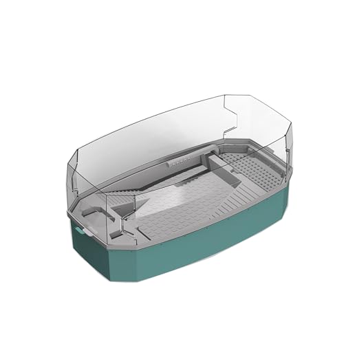 Multifunktionaler Schildkrötentank mit Deckel, Anti-Escape-Design, Heim-Schildkröten-Lebensraum mit Wasserpumpe und Filtersystem, geeignet für Rotohrschieber und andere Schildkröten (Blau, Medium) Multifunktionaler Schildkrötentank mit Deckel, Anti-Escape-Design, Heim-Schildkröten-Lebensraum mit Wasserpumpe und Filtersystem, geeignet für Rotohrschieber und andere Schildkröten (Blau, Medium) von OMEM