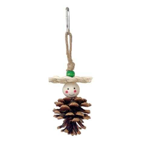 OMEM 5-teiliges Set Lustiges Papageien-Bissspielzeug mit Tannenzapfen-Design – Schleifen des Mundes und Linderung von Langeweile Vogelspielzeug für natürliche Stimulation und Unterhaltung OMEM 5-teiliges Set Lustiges Papageien-Bissspielzeug mit Tannenzapfen-Design – Schleifen des Mundes und Linderung von Langeweile Vogelspielzeug für natürliche Stimulation und Unterhaltung von OMEM