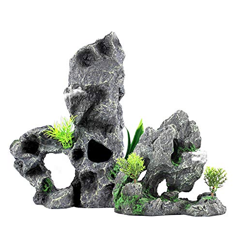OMEM Reptilien-Dekoration für Terrarium, Lebensraum (Style1) von OMEM