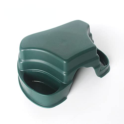 OMEM Reptilien-Versteckbox mit 2 Spülbecken zur Erhöhung der Futter- und Wasserversorgung (grün) von OMEM