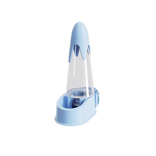 Papagei Wasserspender Automatischer Vogelkäfig Spender Auslaufsicher Langlebig Zubehör Flasche für Vögel Haustierbedarf (Blau) von OMEM