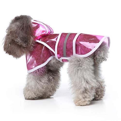 Wasserdichter Regenmantel für kleine, mittelgroße und große Hunde, alle Jahreszeiten, universelle Haustier-Regenbekleidung, geeignet für alle Hundegrößen, langlebiger Schutz im Freien (Transparentes Wasserdichter Regenmantel für kleine, mittelgroße und große Hunde, alle Jahreszeiten, universelle Haustier-Regenbekleidung, geeignet für alle Hundegrößen, langlebiger Schutz im Freien (Transparentes von OMEM