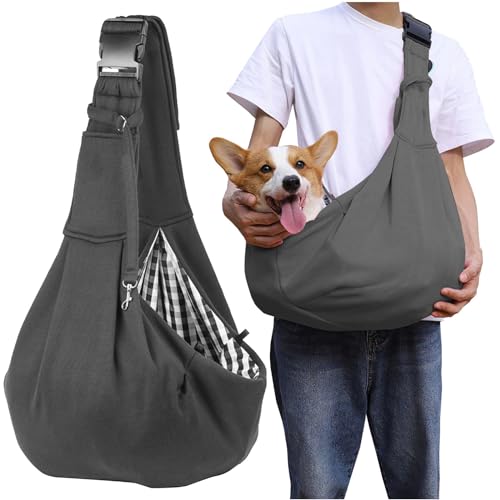 Hundetasche für kleine Hunde Hundetragetasche Tragetasche bis 8 Kg Katzen Umhängetasche für Spaziergang grau Hundetasche für kleine Hunde Hundetragetasche Tragetasche bis 8 Kg Katzen Umhängetasche für Spaziergang grau von OMH nutrition OH MY HEALTH
