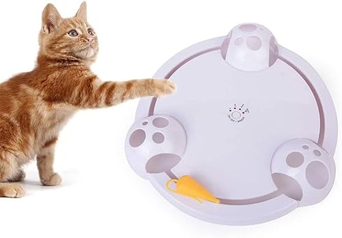 OMIAJE Elektrisches Spielzeug für Katzen Smart Teasing Cats Stick Spiel Verrücktes Spiel Plattenspieler Fangen interaktive Maus Puzzlespiel Automatisches Spiel zhengzilu OMIAJE Elektrisches Spielzeug für Katzen Smart Teasing Cats Stick Spiel Verrücktes Spiel Plattenspieler Fangen interaktive Maus Puzzlespiel Automatisches Spiel zhengzilu von OMIAJE